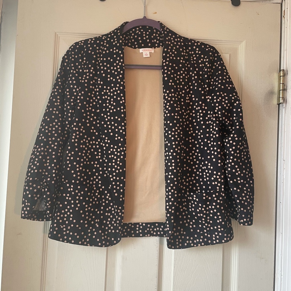Xhilaration polka dot blazer